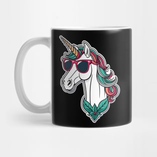 Unicorn Christmas Drawing Mug